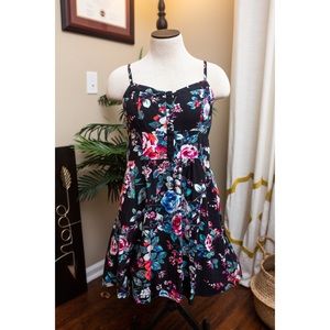 Express mini dress w/flowers